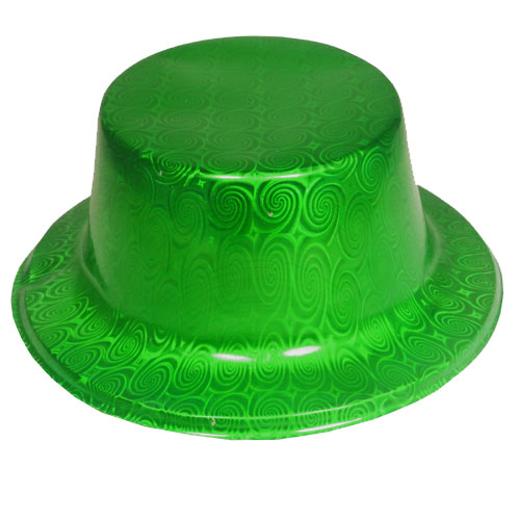 Alternate image of Dark Green Holographic Classic Hat